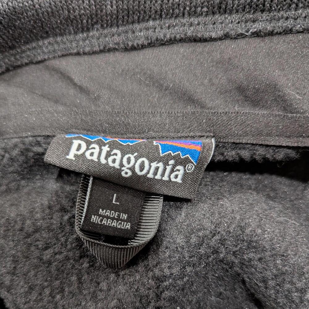 Patagonia Better Sweater 1/4 Zip Fleece Men's Medium (Tag L) Black NWT - Picture 7 of 10